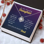 To My Amazing Daughter - A Father's Faith Necklace