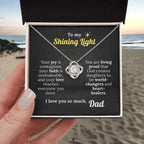 God's Shining Light – Faith Necklace from Dad to Daughter