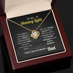 God's Shining Light – Faith Necklace from Dad to Daughter