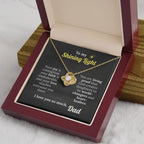 God's Shining Light – Faith Necklace from Dad to Daughter