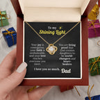God's Shining Light – Faith Necklace from Dad to Daughter