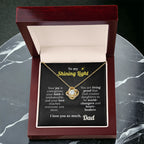 God's Shining Light – Faith Necklace from Dad to Daughter