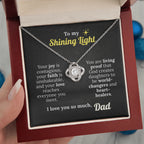 God's Shining Light – Faith Necklace from Dad to Daughter