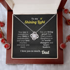 God's Shining Light – Faith Necklace from Dad to Daughter
