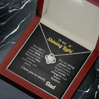God's Shining Light – Faith Necklace from Dad to Daughter