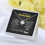 God's Shining Light – Faith Necklace from Dad to Daughter