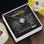 God's Shining Light – Faith Necklace from Dad to Daughter