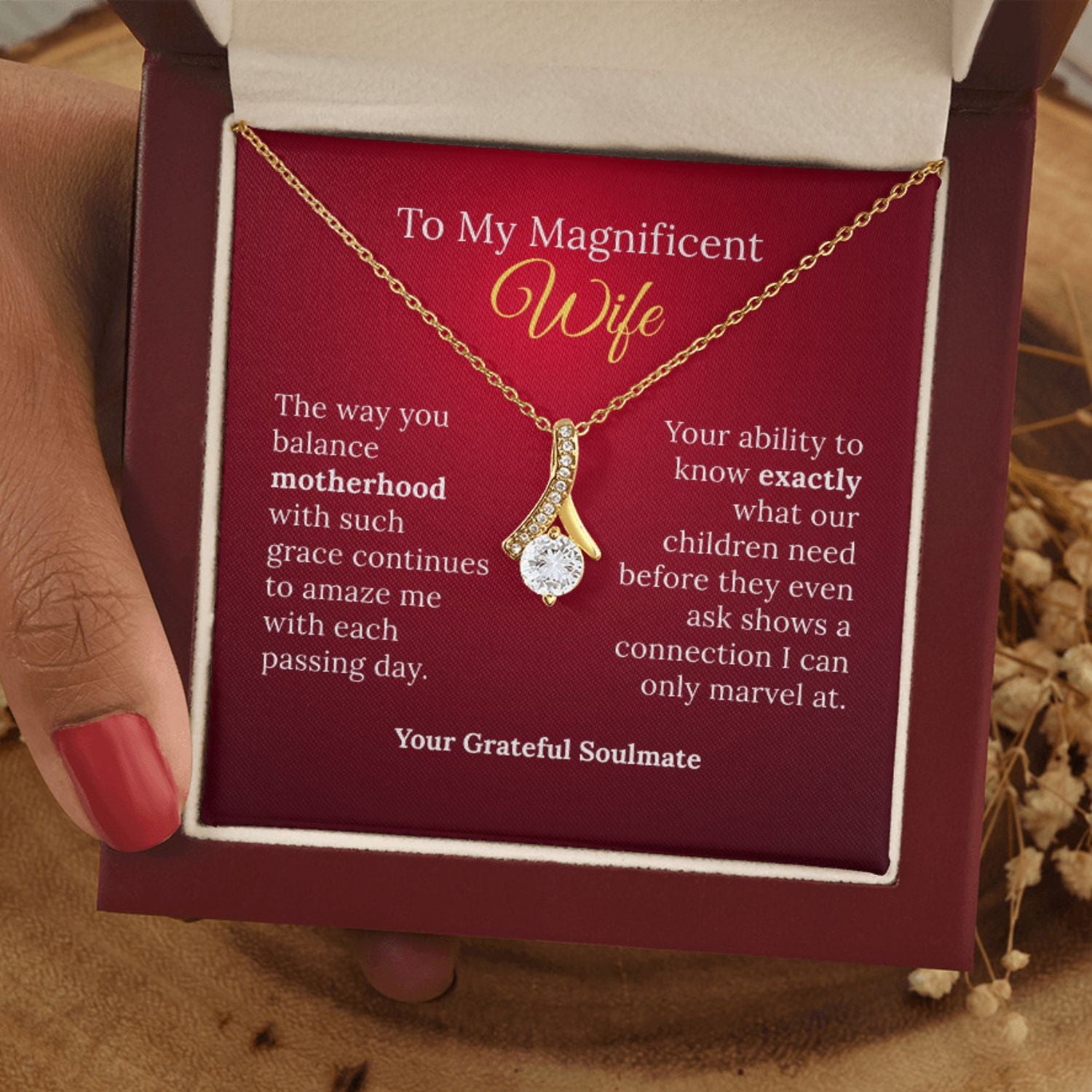 To My Magnificent Wife and Graceful Mother