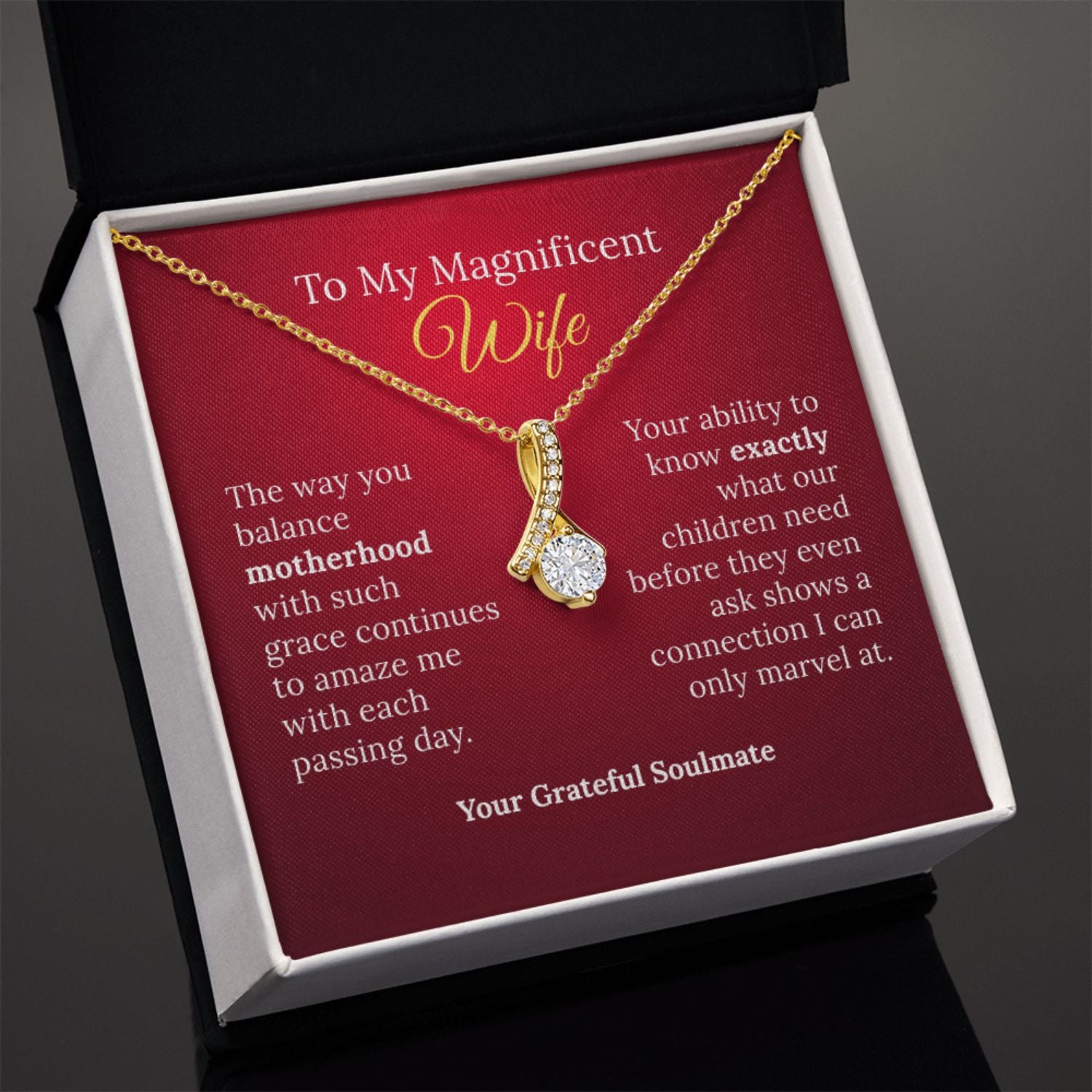 To My Magnificent Wife and Graceful Mother