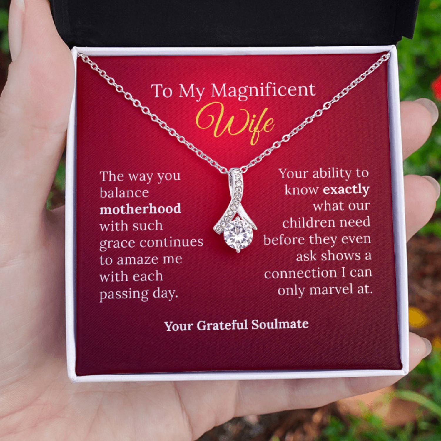 To My Magnificent Wife and Graceful Mother